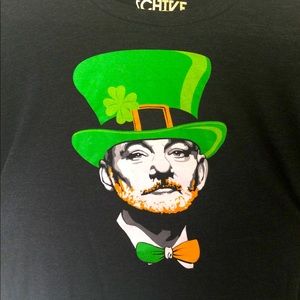 Irish Bill Murray graphic “Lucky” T-shirt
